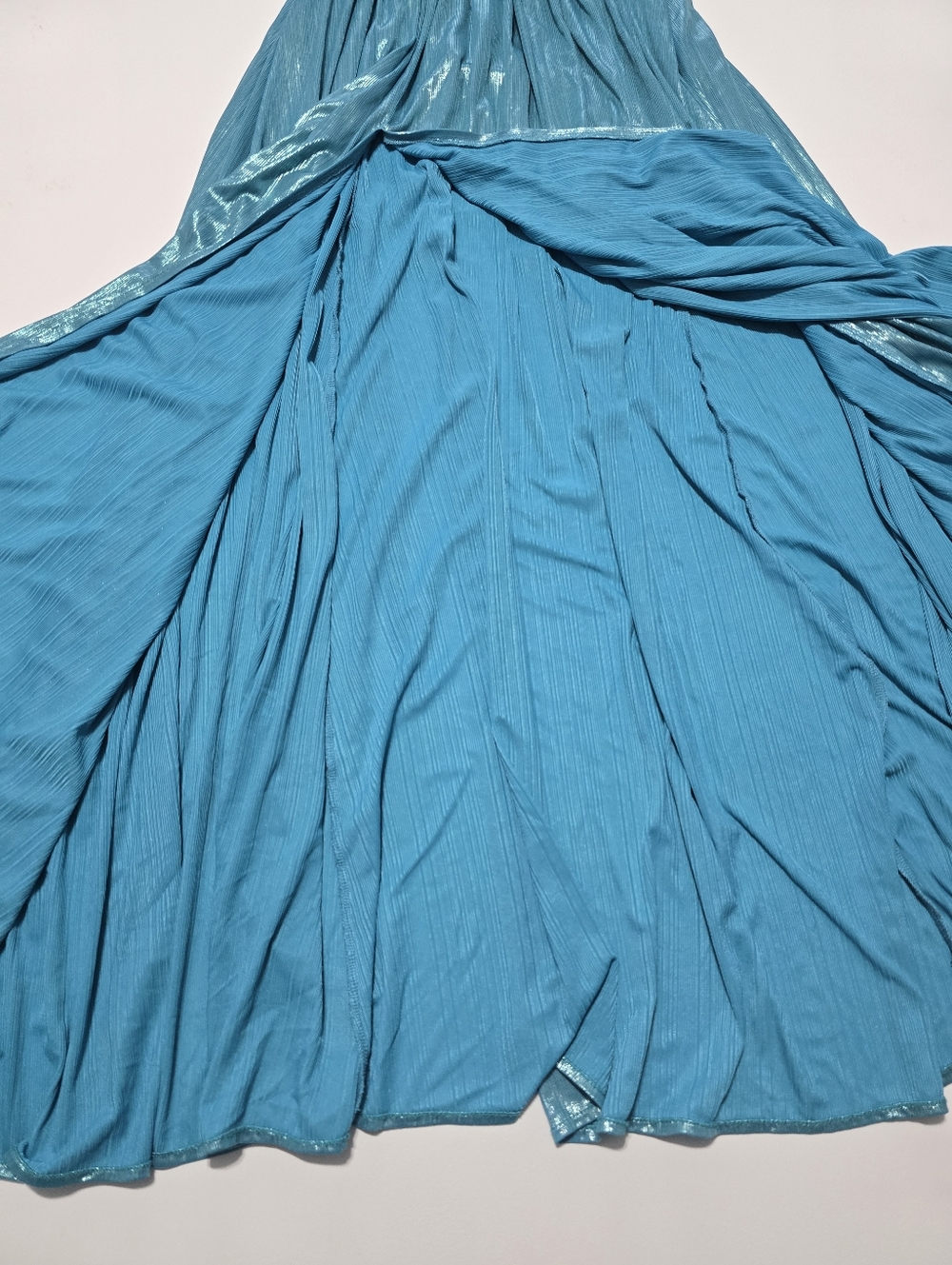 Bronx and Banco Romi Metallic Gown A-line Sleeveless V-neck Size M - Picture 5 of 14